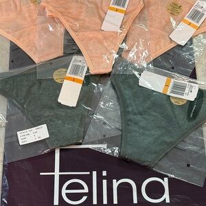 Felina Organic Cotton Thongs Small (x5)
